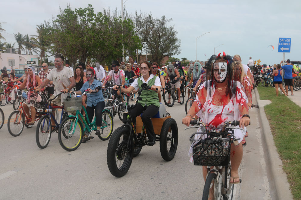 Zombie Bike Ride 2017 photo - Duval Street, Key West